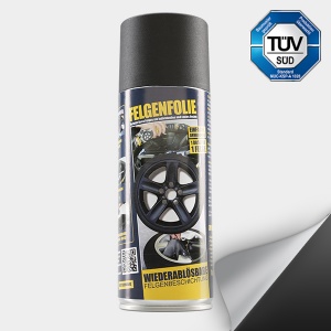 FELGENFOLIE-SPRAY, 400 ml, schwarz matt (€42,25/l)