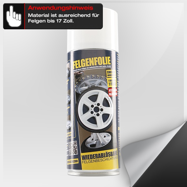 FELGENFOLIE-SPRAY, 400 ml, weiss glänzend (€42,25/l)