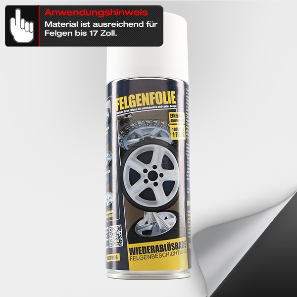 FELGENFOLIE-SPRAY, 400 ml, weiss matt (€42,25/l)