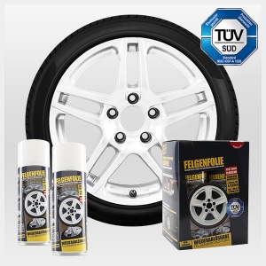 FELGENFOLIE-Set, 4 x 400 ml, weiss glänzend  (€37,49/l)