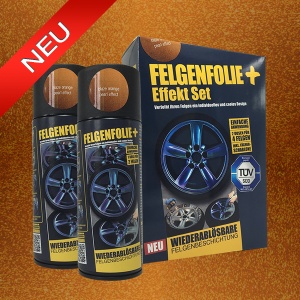 FELGENFOLIE+ Effekt Set, 2 x 400 ml, Perleffekt, Blaze Orange Pearl Effect (€44,99/l)