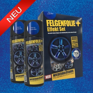 FELGENFOLIE+ Effekt Set, 2 x 400 ml, Kristalleffekt, Blue Ice Crystal Effect (€44,99/l)