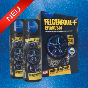 FELGENFOLIE+ Effekt Set, 2 x 400 ml, Perleffekt, Blue Water Pearl Effect (€44.99/L)