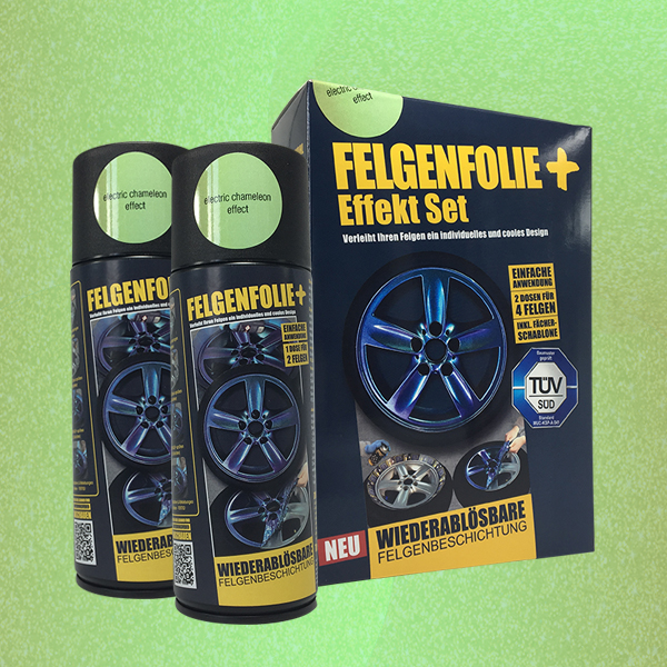 FELGENFOLIE+ Effekt Set, 2 x 400 ml, Chamäleon, Electric Chameleon Effect (€44,99/l)