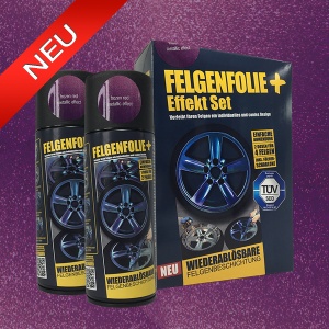 FELGENFOLIE+ Effekt Set, 2 x 400 ml, Metallic Effekt, Frozen Red Metallic Effect (€44,99/l)