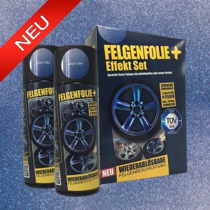 FELGENFOLIE+ Effekt Set, 2 x 400 ml, Metallic Effekt, Metallic Silber (€44,99/l)