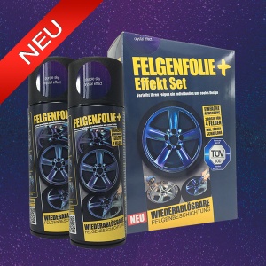 FELGENFOLIE+ Effekt Set, 2 x 400 ml, Kristalleffekt, Purple Sky Crystal Effect (€44,99/l)