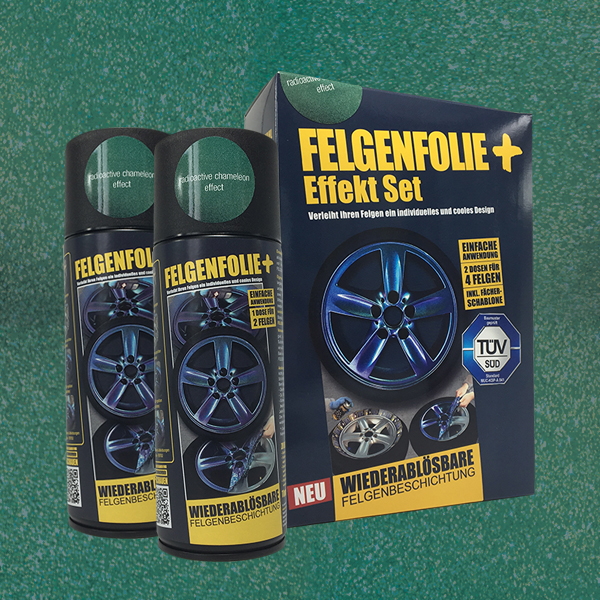 FELGENFOLIE+ Effekt Set, 2 x 400 ml, Chamäleon, Radioactive Chameleon Effect (€44,99/l)