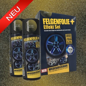 FELGENFOLIE+ Effekt Set, 2 x 400 ml, Perleffekt, Sun Gold Pearl Effect (€44,99/l)