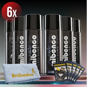 Chamäleon Farben - 6er Set + gratis Fächerschablone und Microfasertuch (€39,13/l)