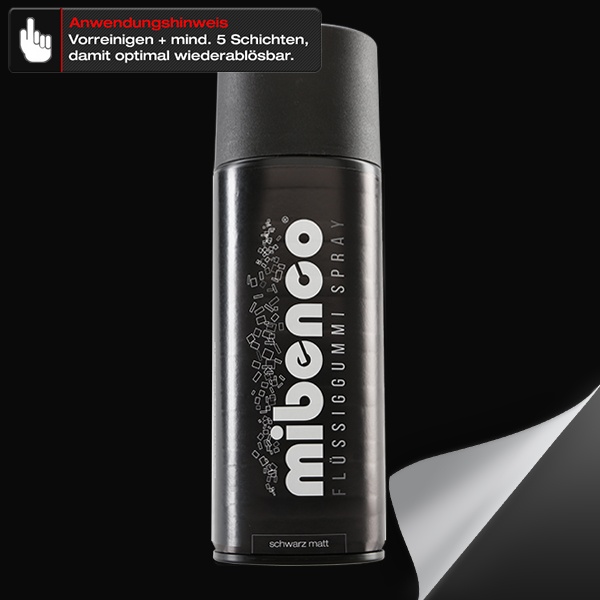 Flüssiggummi SPRAY, 400 ml, schwarz matt (€42,25/l)