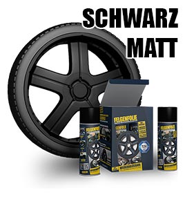 FelgenFolie das Orginal - farbe schwarz matt