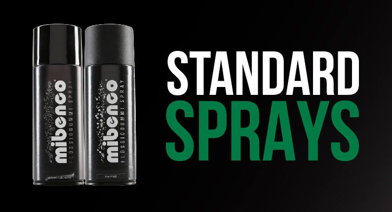 mibenco Spray in Standard Farben zum Motorrad folieren